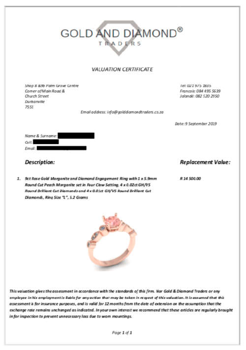 ENGAGEMENT RING - Rose Gold