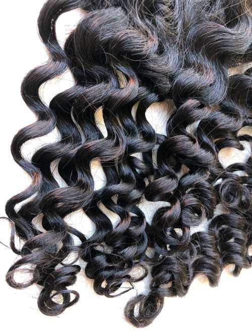 QUEEN'S CHOICE 100% 12" DEEP WAVE CLOSURE 4"X4"