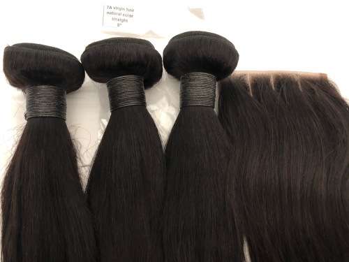 QUEEN'S CHOICE 10" Brazilian hair WITH CLOSURE