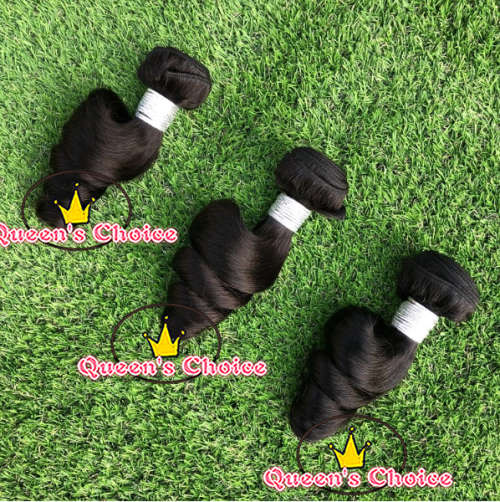 EASTER SALE QUEEN'S CHOICE SLIVER LABEL Brazilian hair x3 -LOOSE WAVE