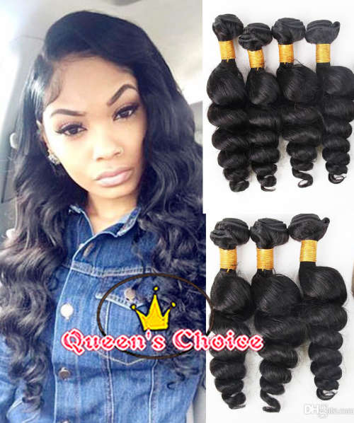 EASTER SALE QUEEN'S CHOICE SLIVER LABEL Brazilian hair x3 -LOOSE WAVE