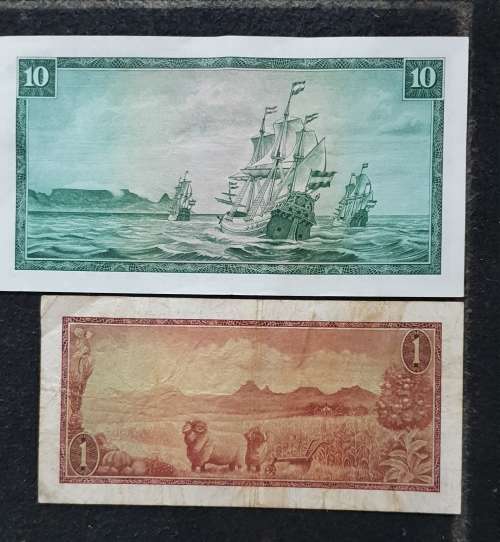 G Rissik R10 C/6 and R1 A/1. Sought after notes