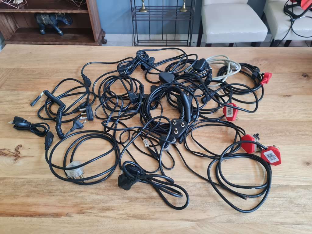 Job lot of PC power cables