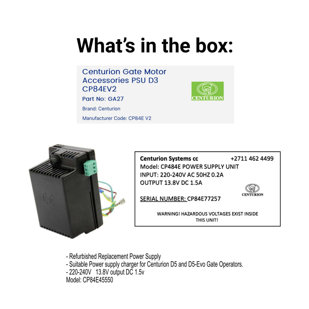 Centurion CP84 Power Supply