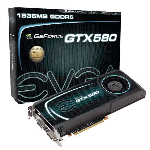 EVGA GeForce GTX 580 1536MB DDR5 Sli Ready