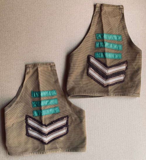 Corporal Rank with 3 green Mech Infantry section leader stripes