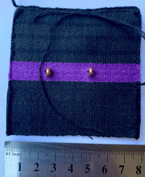 HS097 - Rhodesian Chaplains badge with felt backing on cloth Corps colours backing