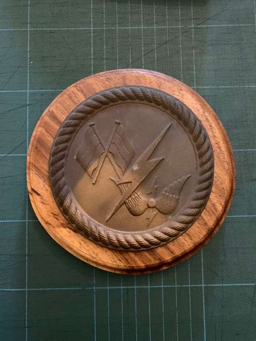 SA Navy Signals School plaque