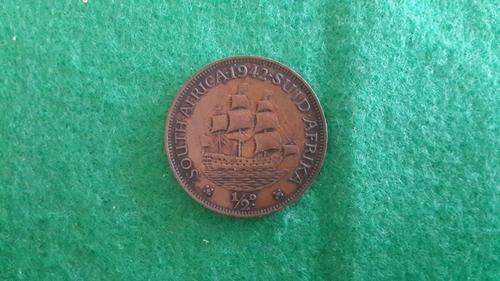 1942 1/2 D Half Penny coin South Africa