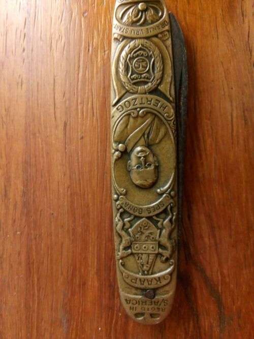 Genl Hertzog knife - One of a kind - Extremely rare Not anywhere on Internet