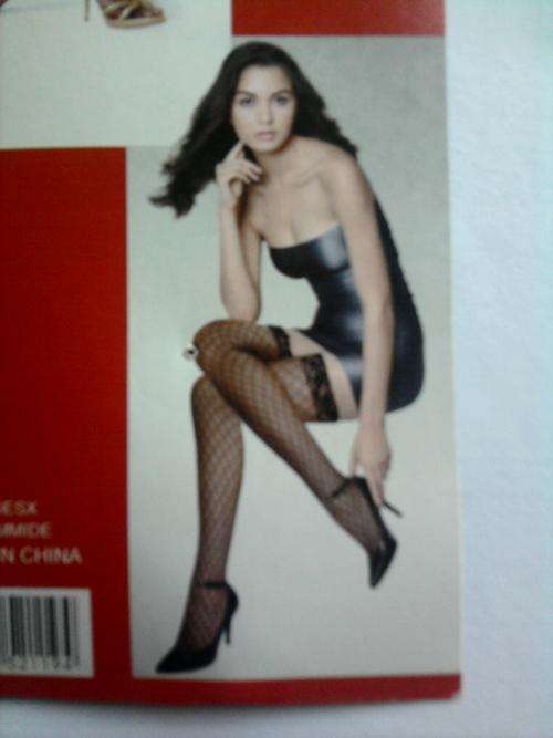 SEXY FISHNET STOCKING, THIGH HIGHS,BLACK (PATTERN 2)