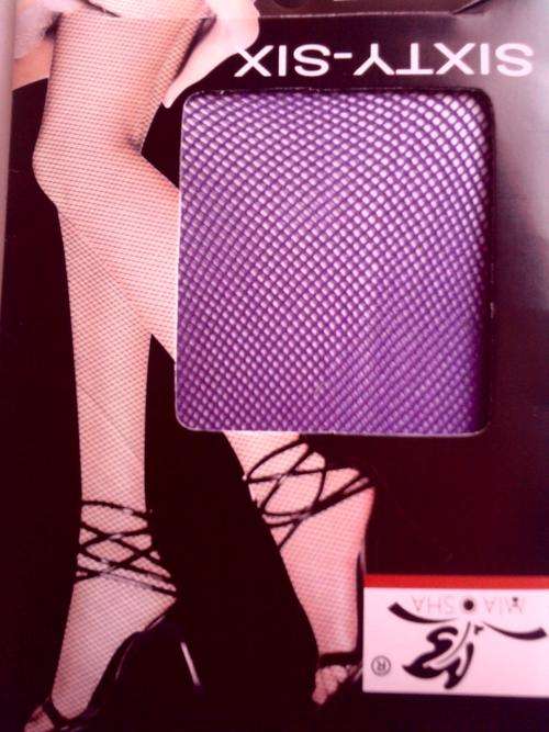 SEXY FISHNET PANTYHOSE, PURPLE