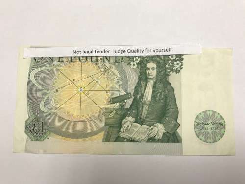 Bank of England, One Pound, Serial AN82 070686