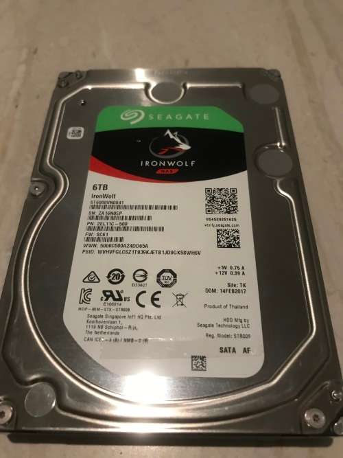6TB Seagate Ironwolf Hard Drive NAS