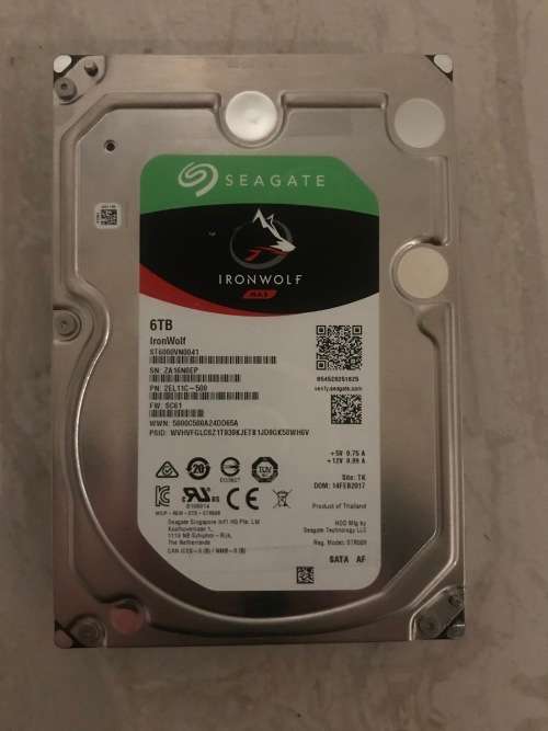 6TB Seagate Ironwolf Hard Drive NAS