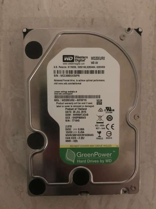 Western Digital 2TB GreenPower Hard Drive