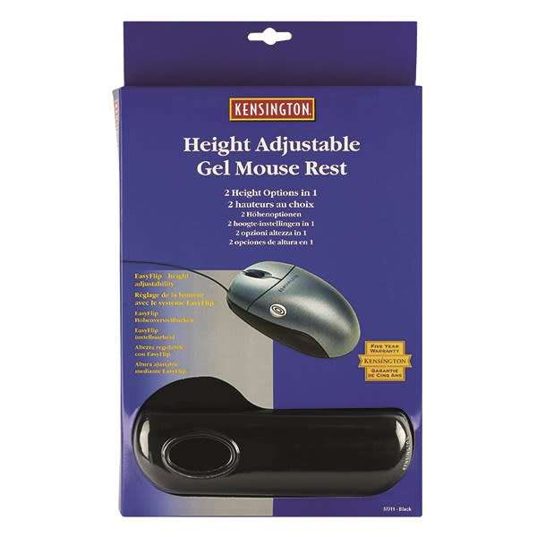 Kensington Height Adjustable Gel Mouse Pad Black