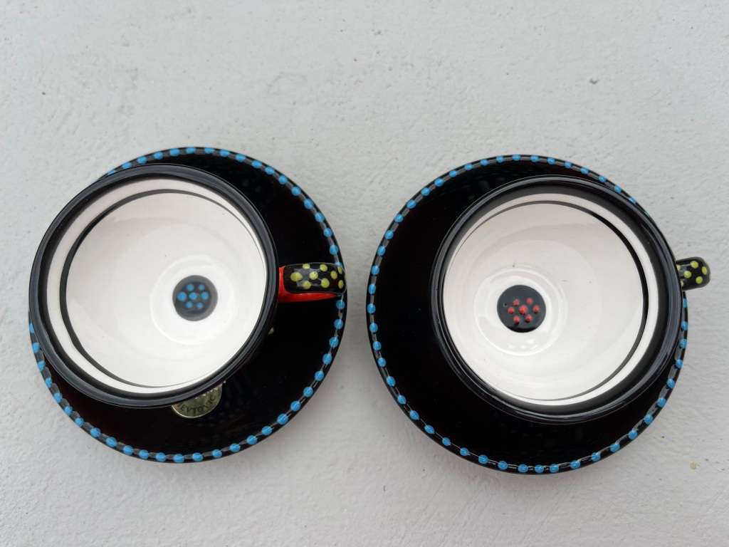 Dragana Jevtovic  Royal African Espresso Cup and Saucer set of 2   Valued at R2,400 !!!