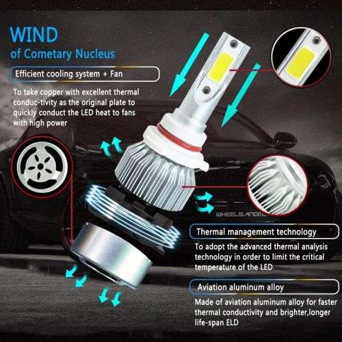 C6 9005 HB3 36W Led Headlight Bulbs
