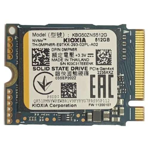 Kioxia M.2 2230 512GB PCI-E Gen4 X4 NVMe OEM SSD