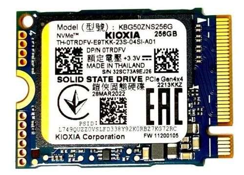 Kioxia M.2 2230 256GB PCI-E Gen4 X4 NVMe OEM SSD