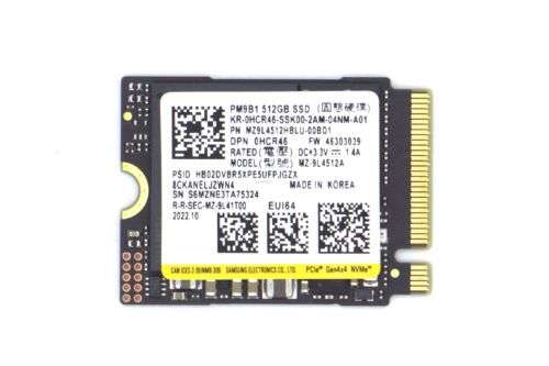 Samsung PM9B1 M.2 2230 NVMe 512GB M.2 - PCIe Gen4x4 SSD