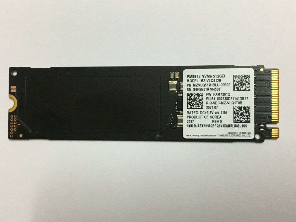 Samsung PM991A M.2 2280 NVMe 512GB M.2 - PCIe SSD