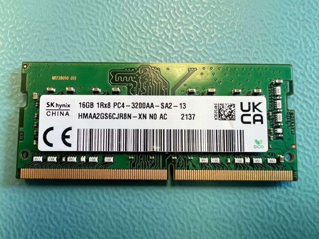 SK Hynix 16GB DDR4 3200 PC4-3200 SODIMM Laptop RAM