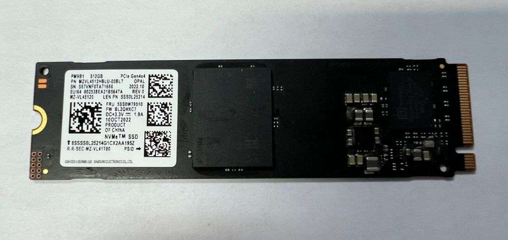 Samsung PM9B1 M.2 2230 NVMe 512GB M.2 - PCIe Gen4x4 SSD