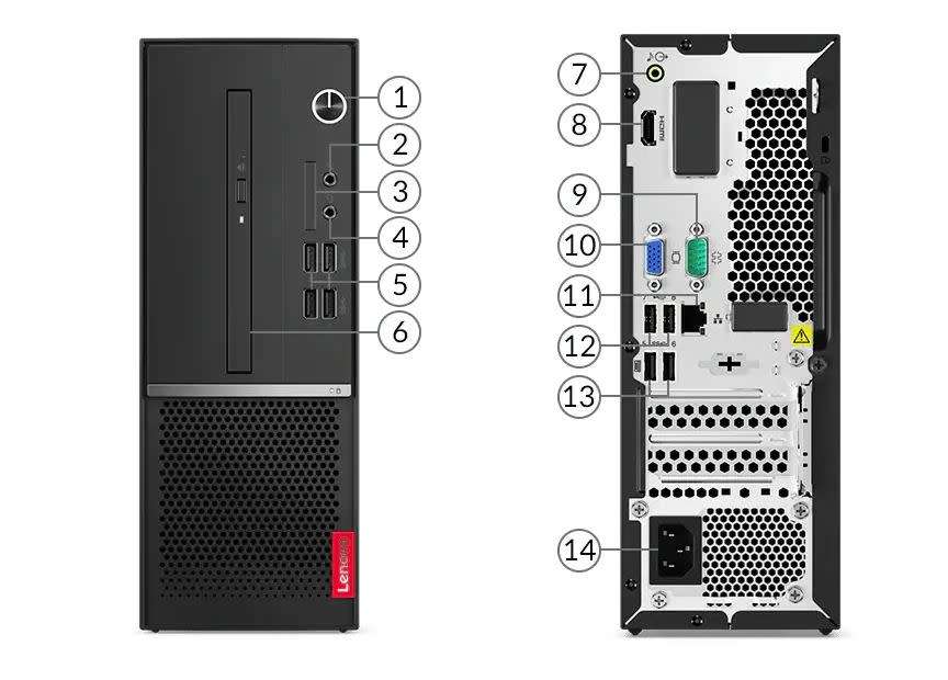 Lenovo V50s Small Desktop - i5-10400|8GB|256GB SSD|Wifi|Windows 11 Pro - Warranty
