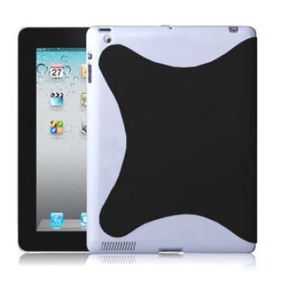 Black - Hard Shell Smart Cover Case for Ipad 2 / 3