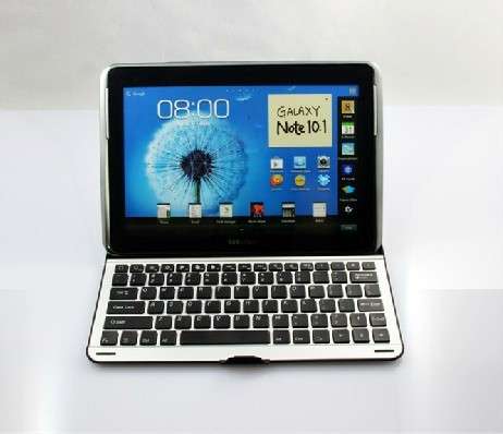 SAMSUNG GALAXY Note 10.1 GT N8000 Aluminium finish keyboard Case