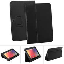 Nexus 10 - Black LEATHER Folio Case