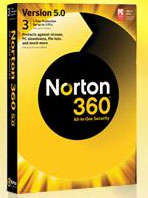 Norton 360 Version 5.0 1year 365 days protection 3 PC new CD-KEY(free shipping)