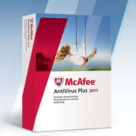 Anti-virus software Multi-language version McAfee AntiVirus Plus 2011 1year 3PC cd-key free shipping