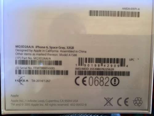 iPhone 6 32GB Space Grey - New: Sealed in Original Packaging