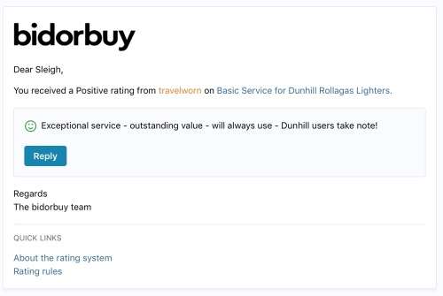 Basic Service for Dunhill Rollagas Lighters