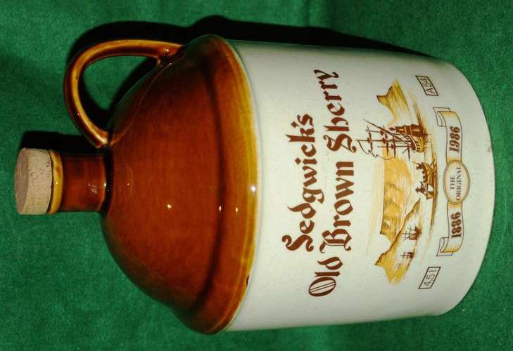 1986 Centenary Sedgwick's Old Brown Sherry Ceramic Decanter 4,5L