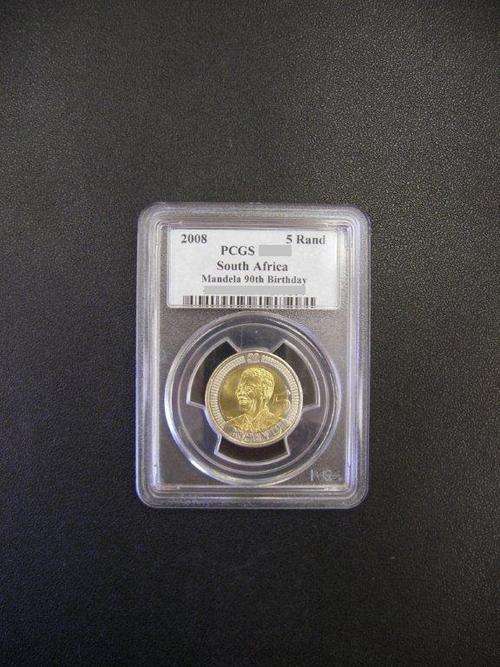 2008 R5 Mandela 90th Birthday MS64, MS65, MS66, MS67, MS68, (Bundle)