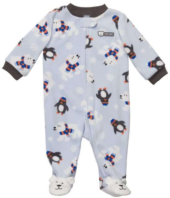Carters Microfleece Babygrow NEWBORN