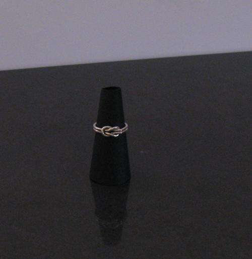 Handmade Silver Knot Ring in 925 sterling