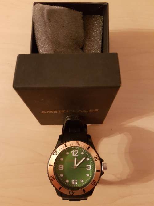 Amstel Lager Branded Watch in box