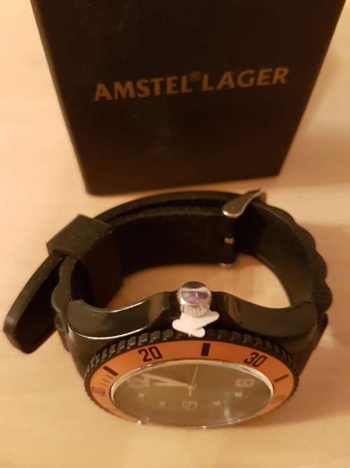 Amstel Lager Branded Watch in box