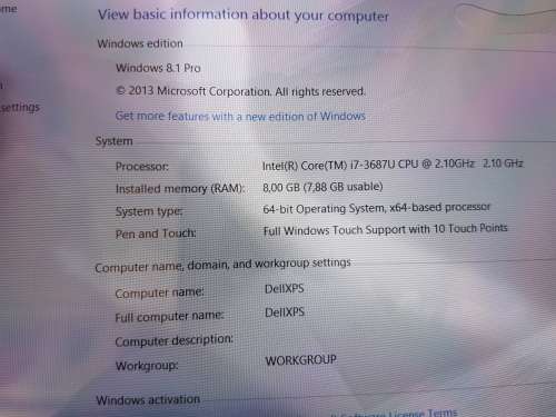 Super Fast Dell XPS 12 Touch Screen i7 256 SSD 12 inch 2-in-1 Laptop Plus Carry Bag