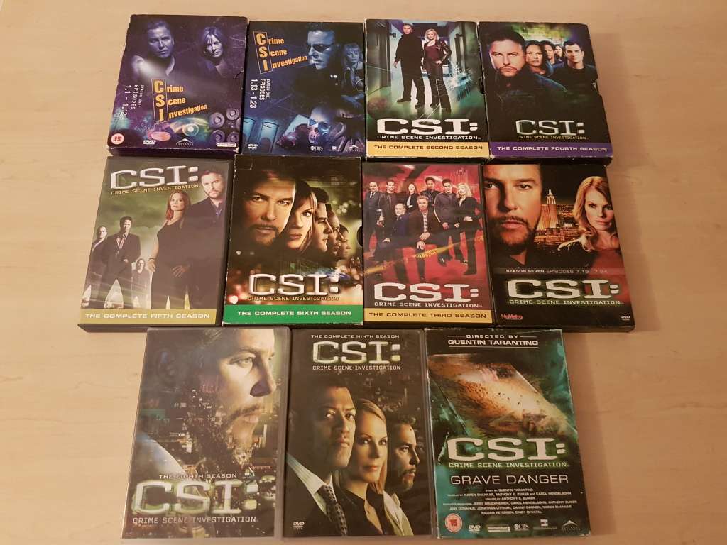 CSI Original TV Series DVD Box Sets Complete Seasons 1-9