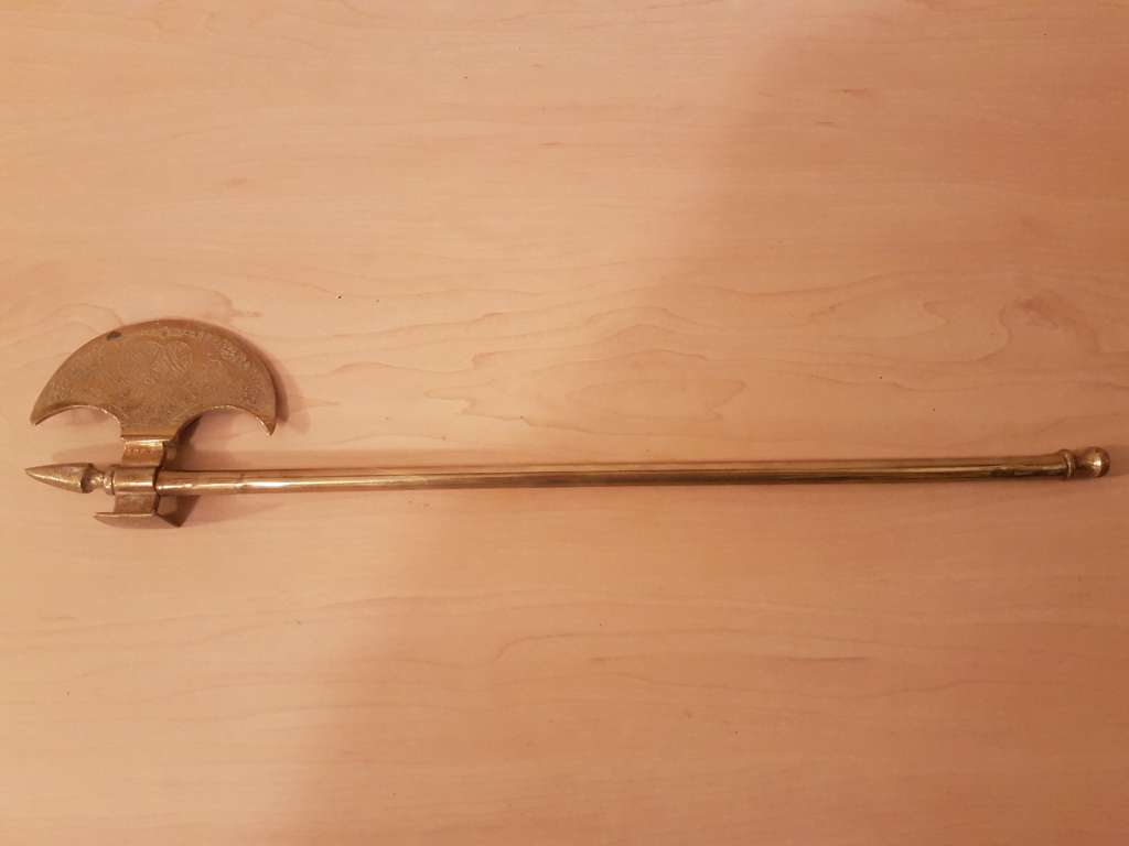 Display Brass Ceremonial Tabar Hammerhead Axe