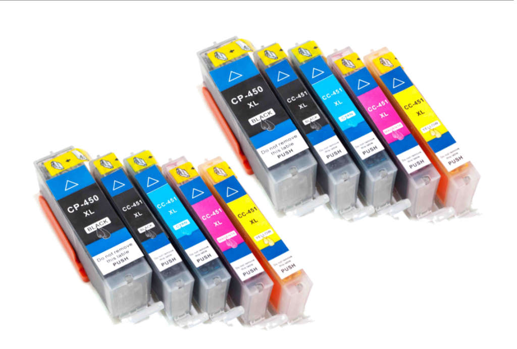 2 x Canon Combo Pack Ink Cartridges CLI-451XL/PG-450XL