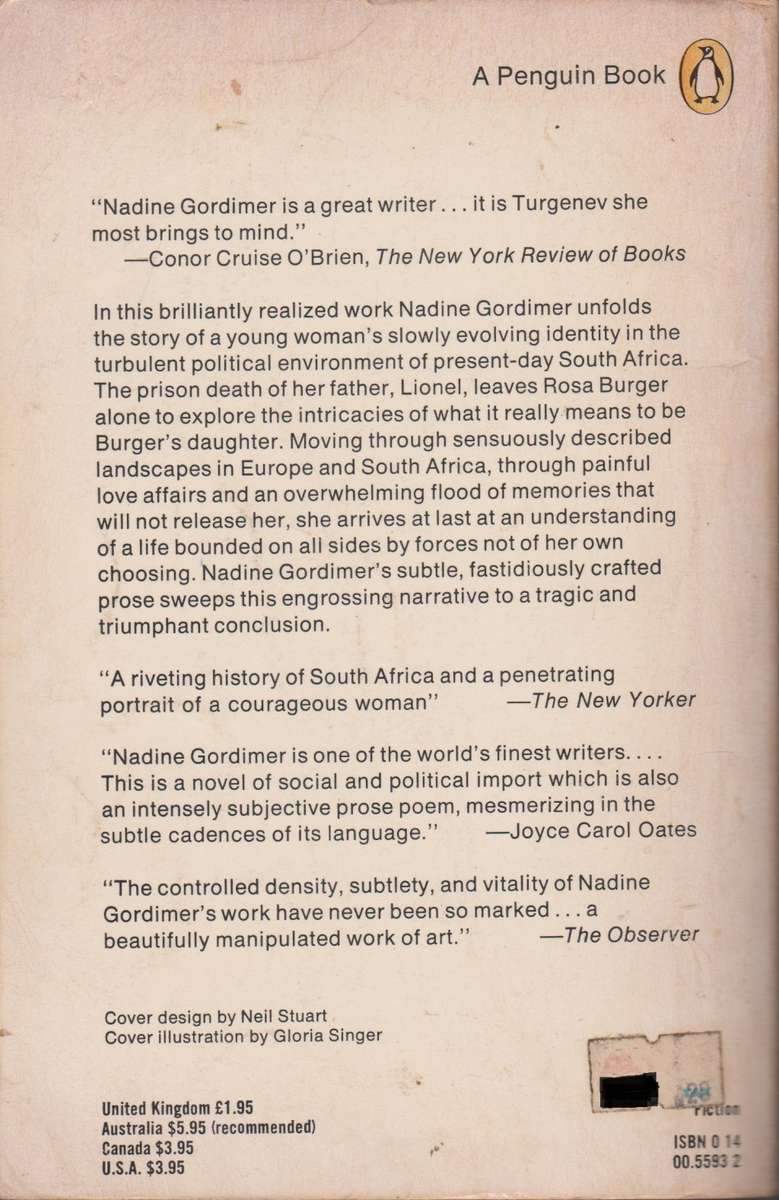 Burger's daughter by Nadine Gordimer