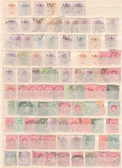 4 pages of pre-union stamps and cancels - great finds assured!