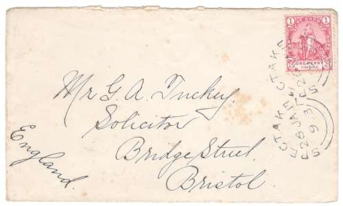 Rare Spectakel cds - Putzel 20 / 100 - 26 January 1893 - very early usage! Springbokfontein transit